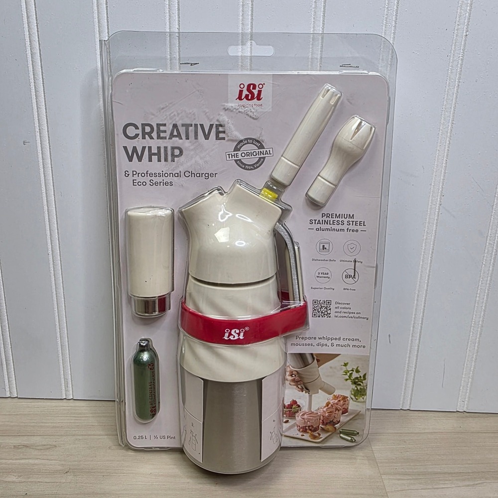 iSi Creative Whip Eco Series Stainless Steel Cream Whipper New